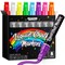Jumbo Liquid Chalk Markers for Blackboards, Bold Color Erasable Chalk Pens with 10mm 3 in 1 Nib, Washable Dust-Free Pens for Glass, Signs, Windows, Cars, Chalkboard (8-Pack)